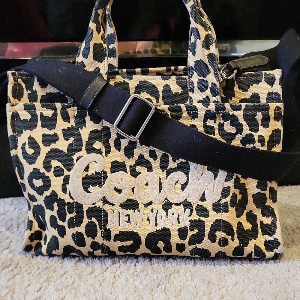 Coach Leopard Print Tote Bag